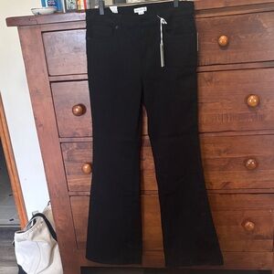 Good American Black Flare Jeans
